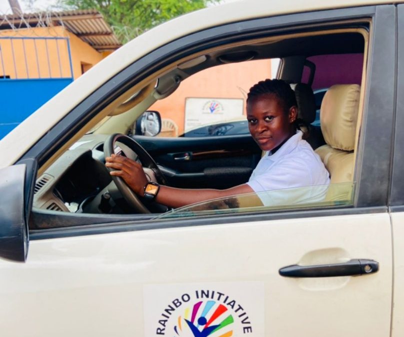 FROM A FEMALE TAXI DRIVER TO RAINBO’S FIRST AND ONLY FEMALE DRIVER: THE STORY OF A 25-YEAR-OLD SINGLE MOTHER – AMINATA